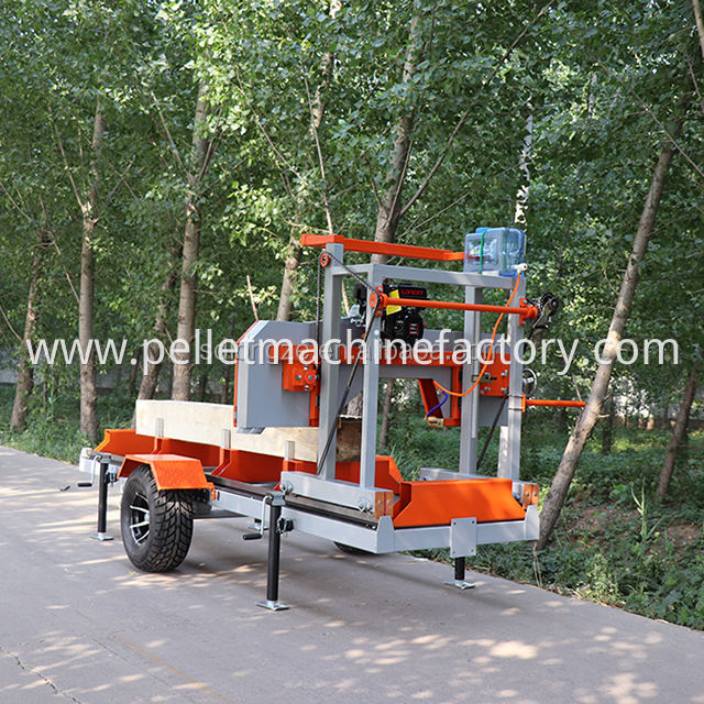 590mm Log cut Capacity Portable Sawmill with 6HP Diesel Power